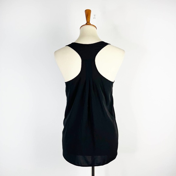 Frenchi black racerback tank top blouse size Small - Picture 2 of 7
